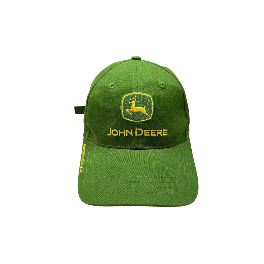 John Deere Baseball Cap Mens Green Owners Edition Adjustable OSFA